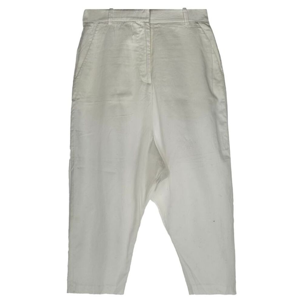 The Row Mid Length Shorts in White Cotton